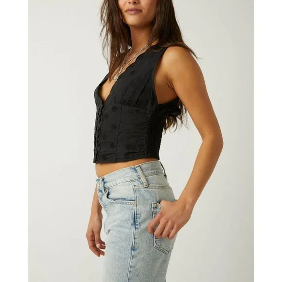 🎉LAST CHANCE🎉 FREE PEOPLE Nolan Tank / Black - Picture 4 of 6